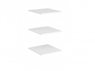 Коллекция Стокгольм Комплект полок к пеналу (540) Белый/Белый Глянец (Набор)